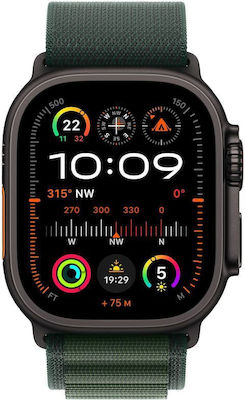 Apple Watch Ultra 2 LTE 49mm Alpine Loop Dark Green | Kaizer.gr